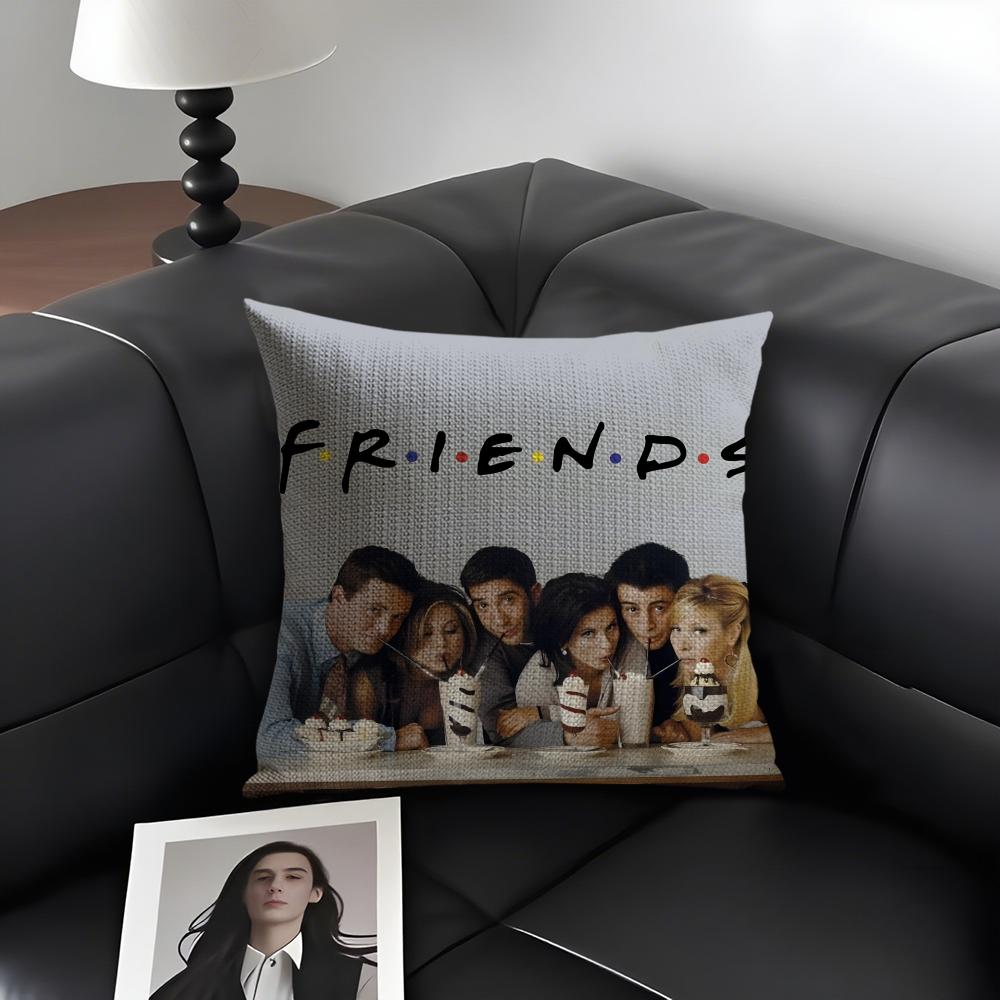

Classic FFriends TV Show Cushion Cover Natural Linen Organic Fabric DoubleSided Printing Sofa Home Decor Gift Pillow Case 30x30cm
