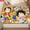 Chibi Anime Pirate Crew Doormat, Cute Cartoon Non-slip Floor Mat, Decorative Entrance Rug for Home Living Room Bedroom