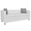 Day and Night - Day and Night 3-seater Sofa In White Artificial Leather