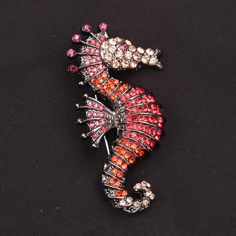 Spilla Animale Marino con Strass Gioiello in Lega per Moda Stile Casual