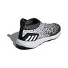 Adidas Rapidarun Mesh Comfortable Slip Resistant Low top Kids' Running Shoes Black White Children Aged 3 7 Years Old D97544