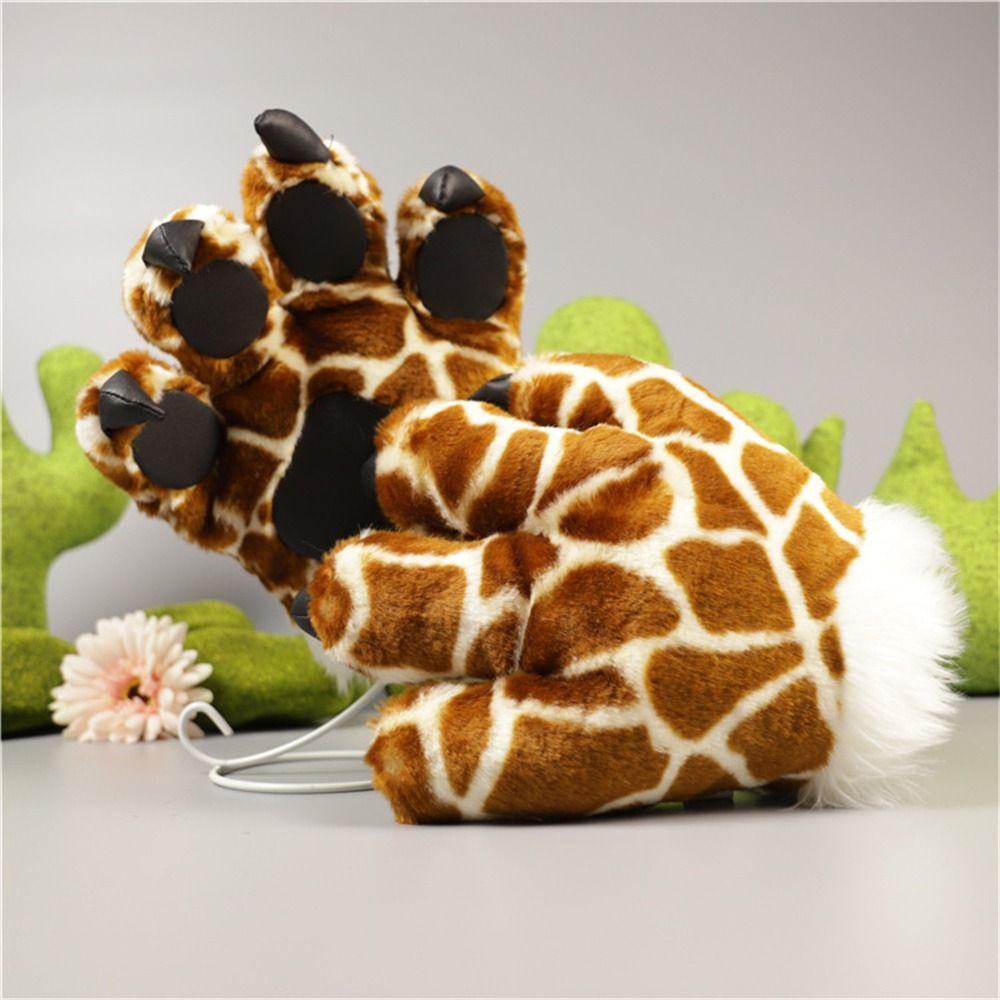 Leopard Giraffe Animal Paw Gloves Claw Hand Gloves Tiger Claw Gloves Creative   Birthday Gift