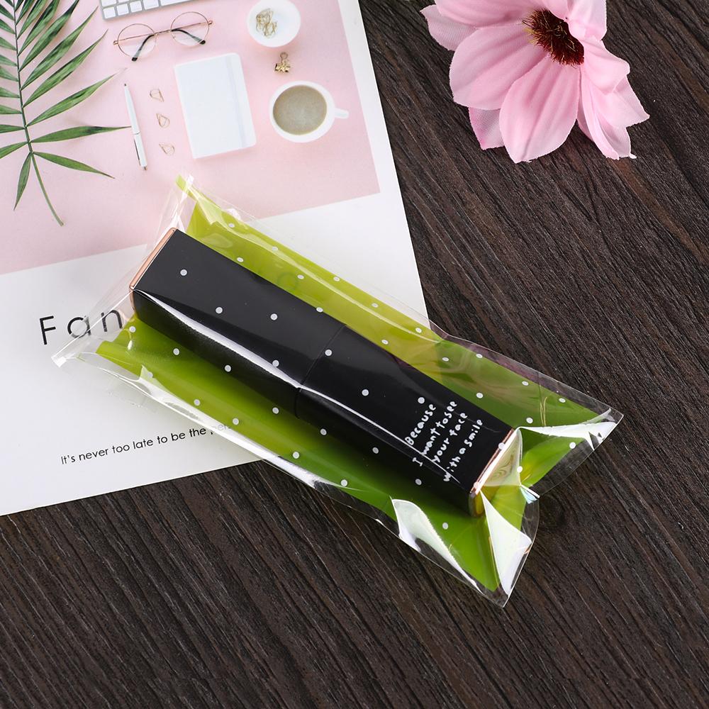 100pcs/lot Cute Bow Wedding Favors Self-Adhesive Lipstick Bag Plastic Pocket Gift Packages OPP Bags