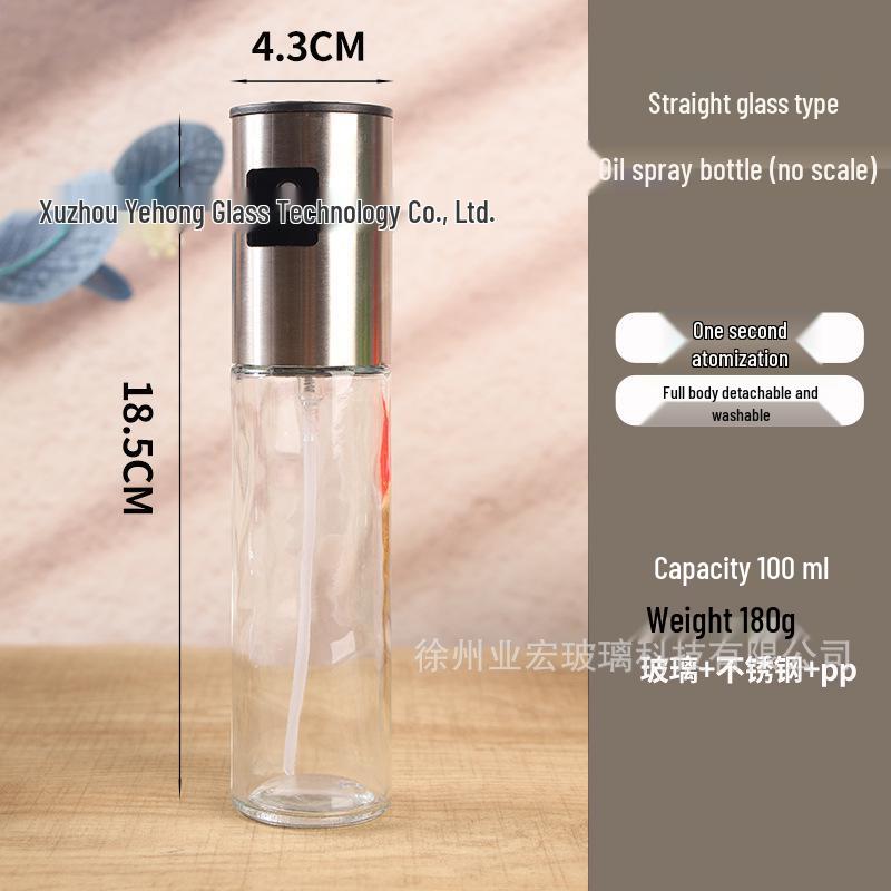 Stainless Steel Press-Type Oil Sprayer for Kitchen & BBQ