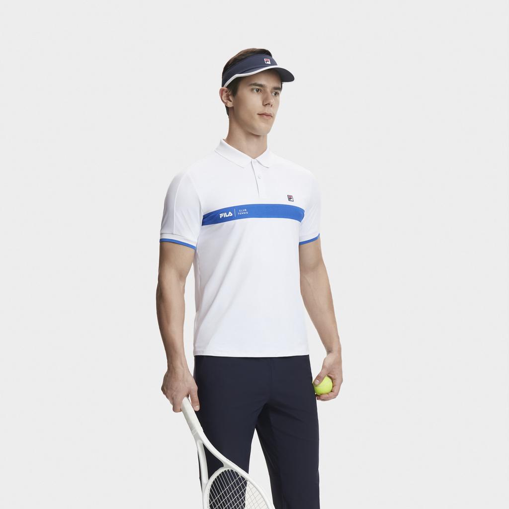 New FILA Polo Shirt Men's Jade White A11M423112FWT