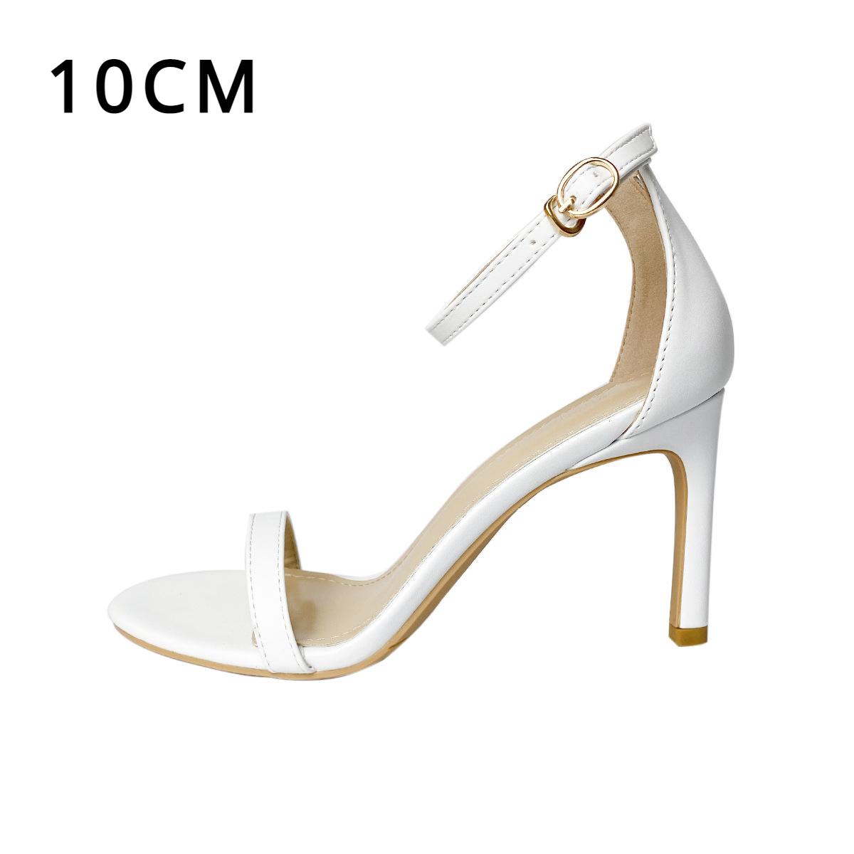 

Женские летние сексуальные нишевые сандалии на шпильке с черными полосками на высоком каблуке в сказочном стиле 39