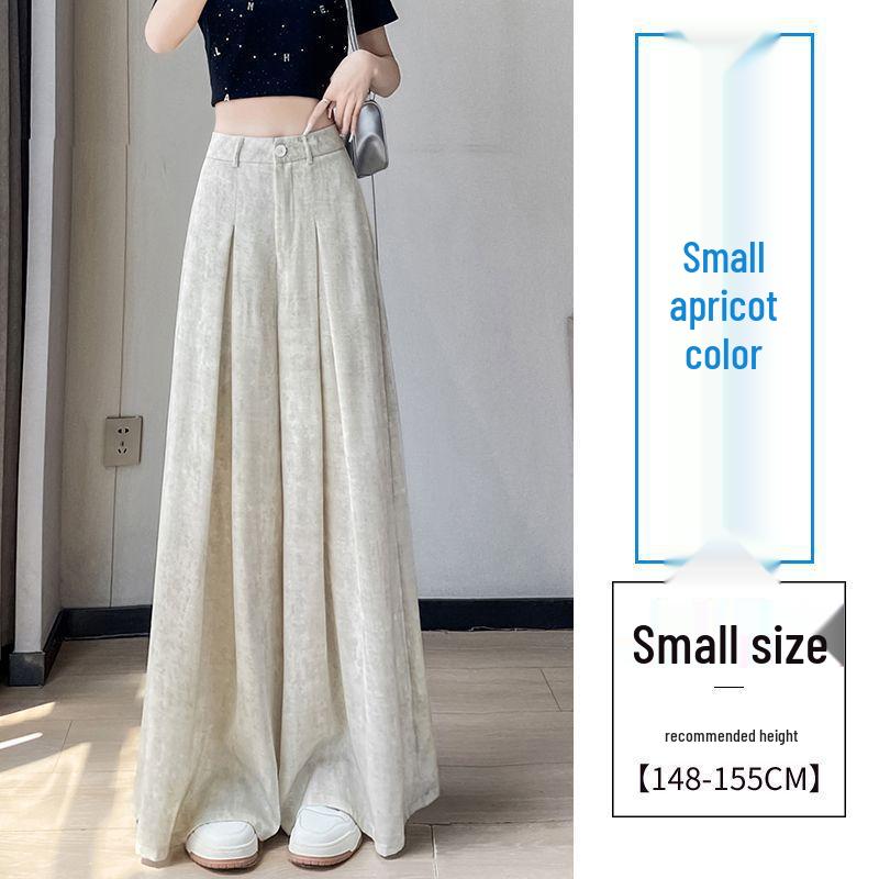 European Tie-Dye Ice Silk High-Waisted Wide-Leg Summer Pants for Women 2XL