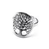 Vintage Viking Tree of Life Ring Stainless Steel Adjustable Finger Rings for Women Men Lucky Jewelry Couple Party Gift