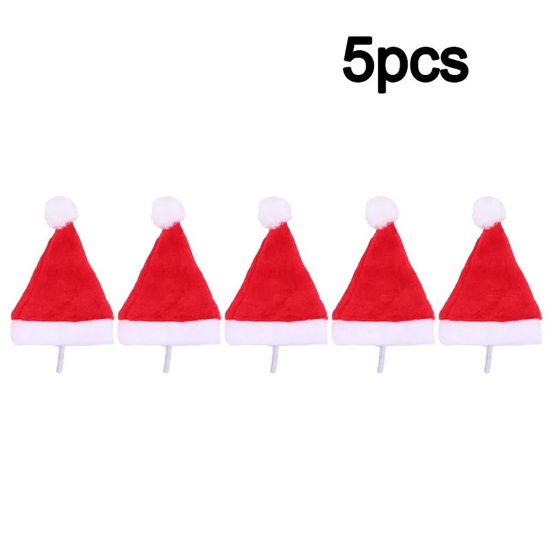 Deluxe Plush Christmas Pet Santa Hat for Dogs Cats Holiday Festive Party Costume Photo Props Decorations