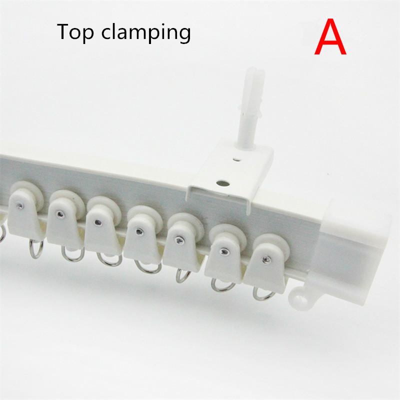 1Meter Curtain Track Rail Glider Hooks Straight Slide Windows Balcony Plastic Bendable Home Window Decor Accessories