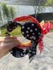 New Cashew Flower Rabbit Ears Wide Headband Women's Fashionable Bow Pressure Hair Hoop Knotted Fabric Headband