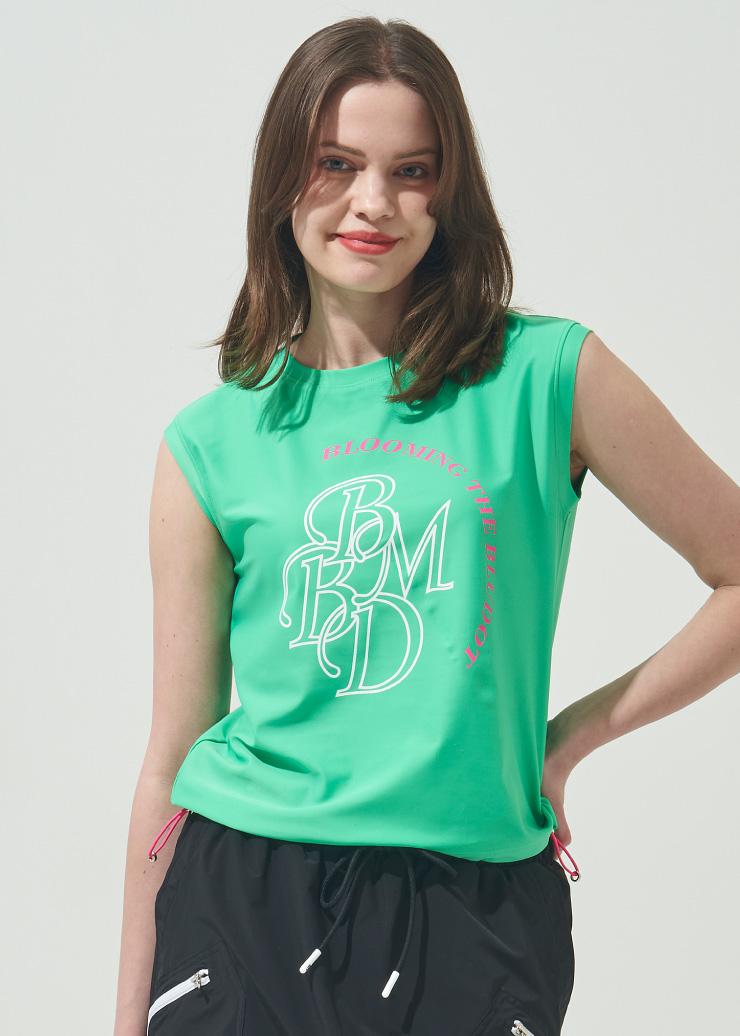 Blue Dot Artwork Print Sleeveless T-Shirt_Gn 85