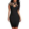 Sexy Hollow Hip-Hugging Bandage Party Dress
