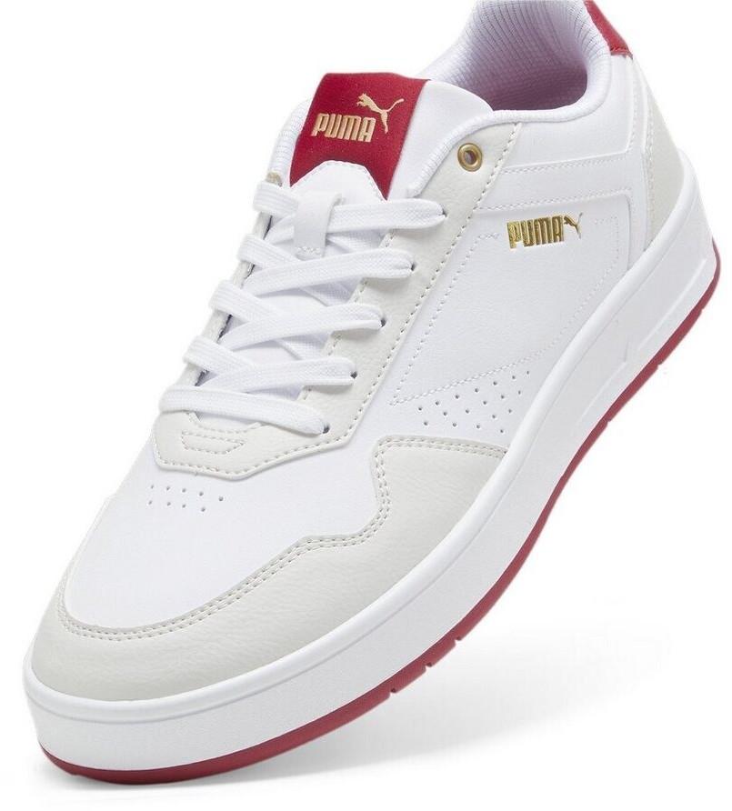 Puma Court Classic Sneakers White/evaporating Grey/club Red
