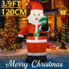 3.9FT LED Inflatable Xmas Yard Deco Santa Claus Candy Cane Christmas Home Decorations Ornament Festive Toy Gifts Supplies Decor
