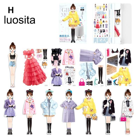 Magnetic Princess Dress Up Paper Doll, Pretend Play Toy, Smooth Burr-Free, Encourage Creation, Funny Clothes Dress Up Puzzle Game