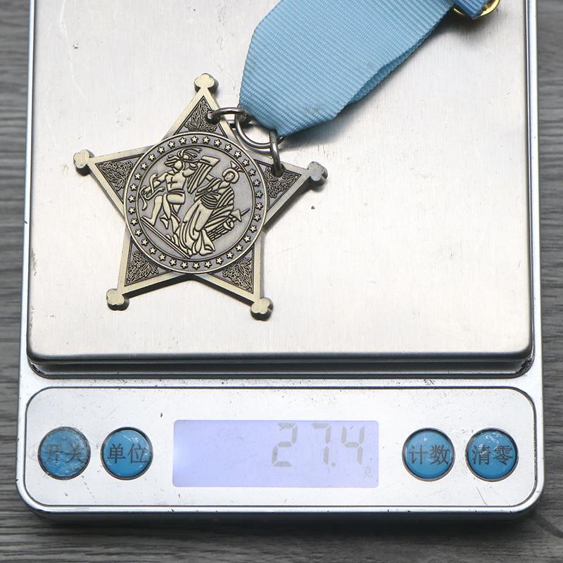 Meihai Honor Medal, Medals, Metal Badges, Style Badges, Film and Television Props, Christmas Gift, Stocking Stuffers