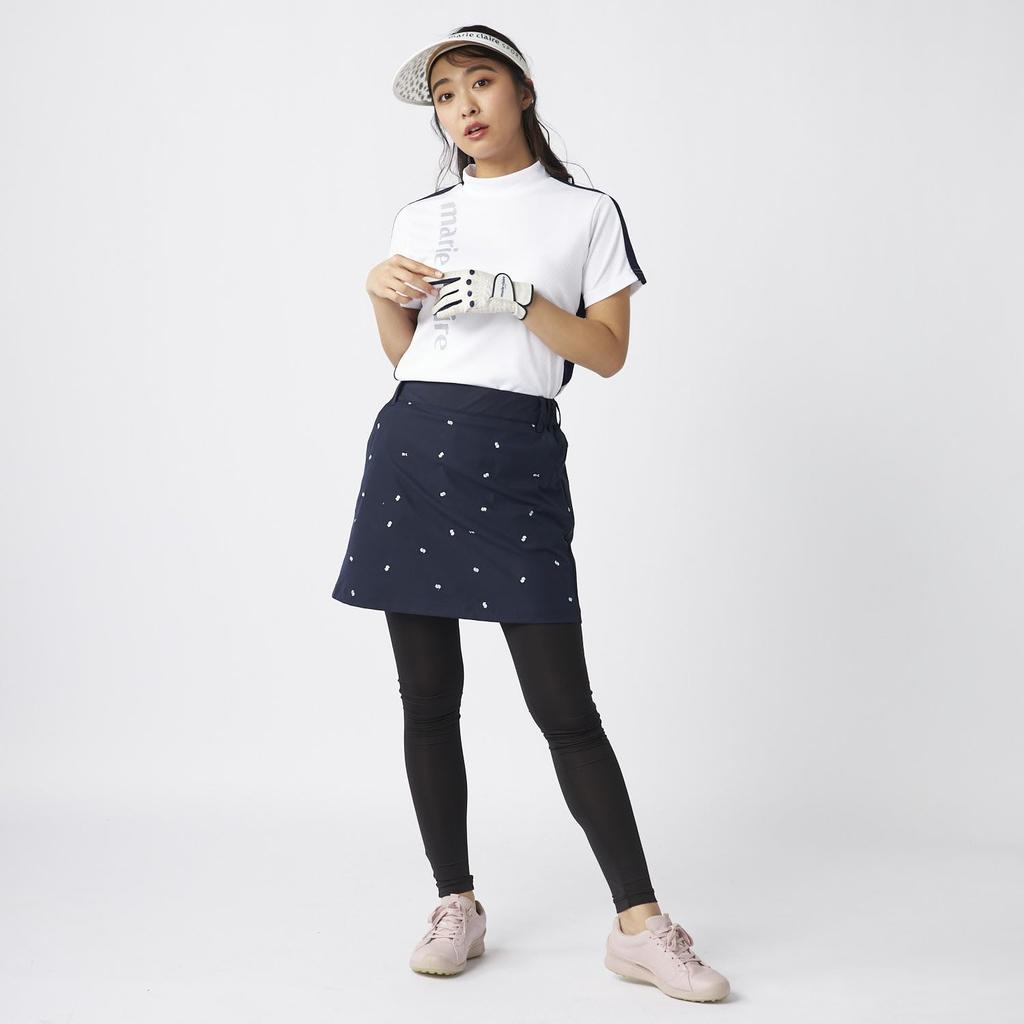 Marie Claire Golf Skirt with Leggings, Water-Repellent, Stretch, 715352, Navy