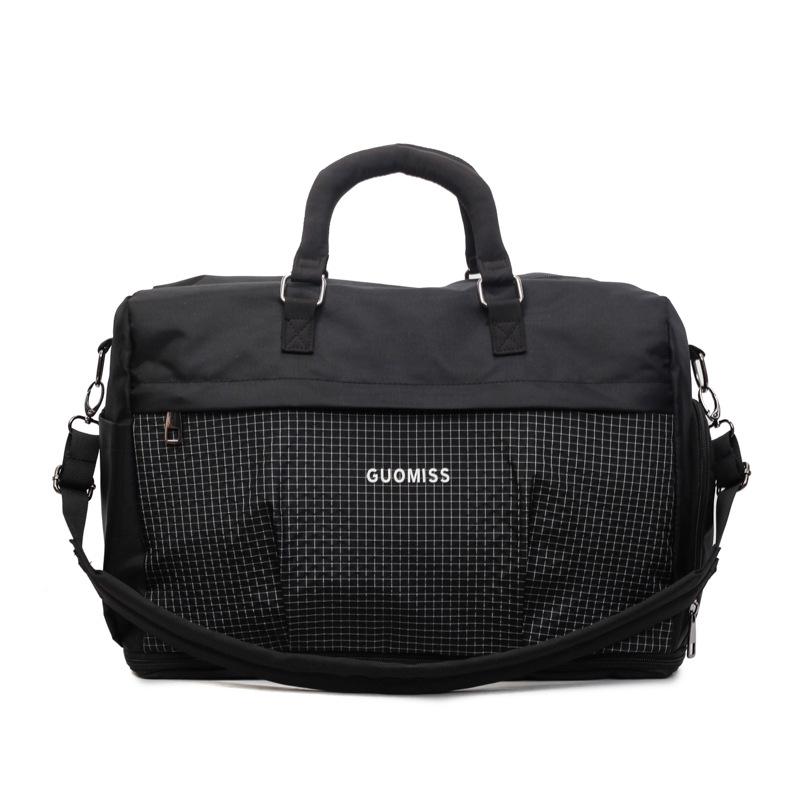 

Expandable Carry-on Luggage Bag with Large Capacity and Wet/Dry Separation for Travel, Swimming, Fitness, and Yoga чорний