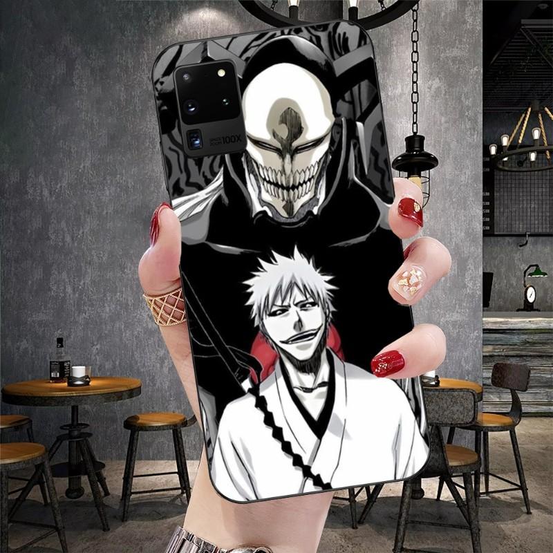 Pouzdro na telefon Bleach Ichigo Kurosaki pro Samsung Galaxy S6 S7 S8 S9 S10 S21 S22 Plus Ultra Měkké Černé Kryt na telefon