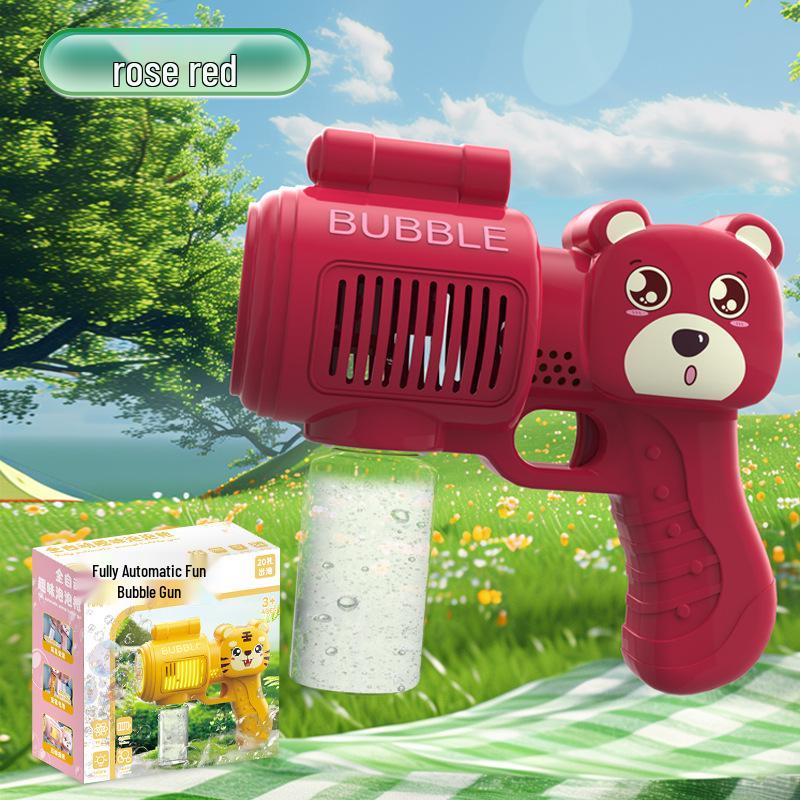 Gatling Bubble Gun: Automatic Electric Handheld Bubble Maker for Kids
