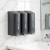 Dual-Head Wall-Mounted Soap & Shampoo Dispenser