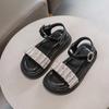 Kindersandalen für Mädchen Prinzessin Sommer Strassriemen Strandsandale Mode Lässig Kinder Schule Zehensandalen Dicke Sohle