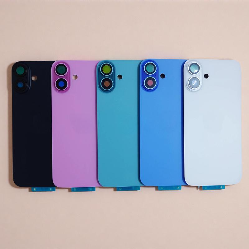 For iPhone 16 / 16 Plus Back Glass Replacement with Wireless Charging Coil & MagSafe Ring, Waterproof Adhesive