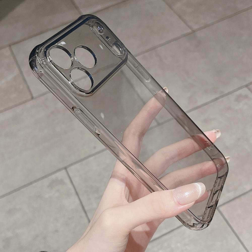 Soft Silicone TPU Transparent Case for For Iphone 17 Air 16 15 14 13 12 Pro Max Plus 16E 17Pro Shockproof Frame Original Phone Cover