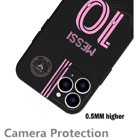 Nikitea ZERMU for iPhone 15 Pro Max Case, Lione%l Mess%i Super Soccer Star Miam%i #10 Fashion Full Protection Soft Silicone TPU Shock Absorption