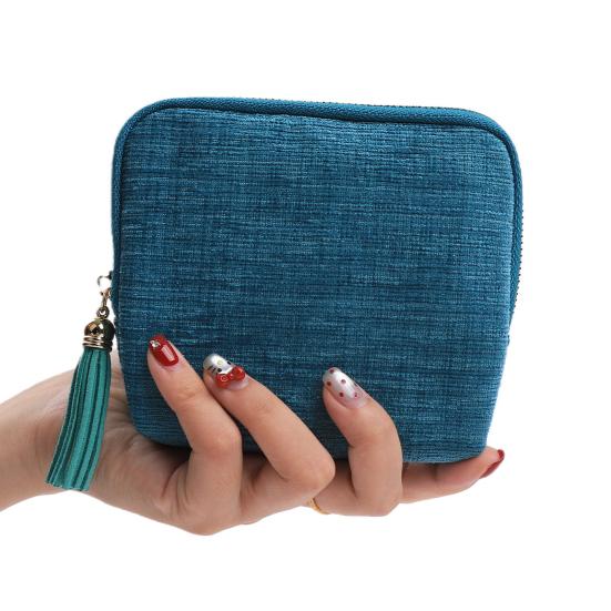 Sac à Bijoux Grande Capacité Fermeture Éclair Portable Organisateur de Bijoux de Voyage Multi-Compartiments Pochette de Rangement pour Bijoux