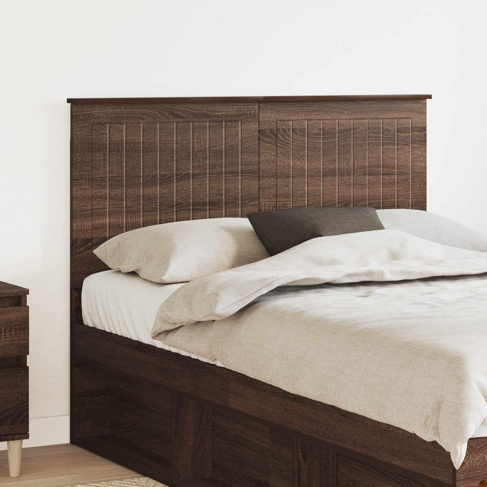 Kopfteil in Brauneiche-Optik 120 cm Holzwerkstoff