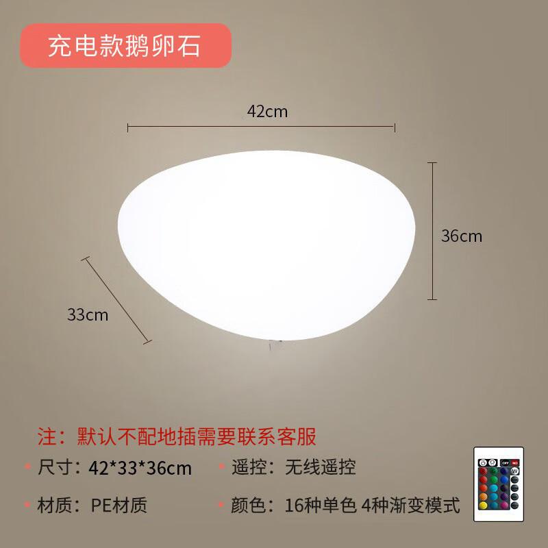 ZOATRON Outdoor Waterproof Solar Pebble Garden Light