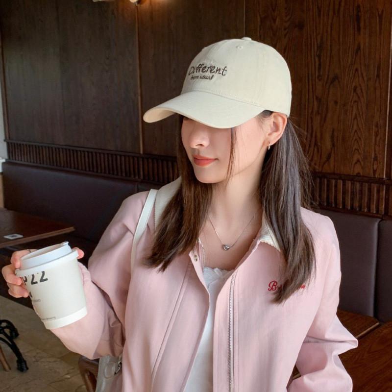 Baseball Cap Women Spring Summer Embroidered Letter Sun Hat For Casual Wear