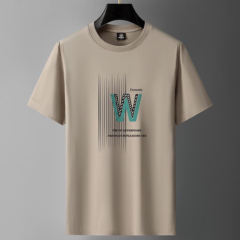 Men's Cotton Short-Sleeve Loose-Fit T-Shirt – Casual Handsome Style
