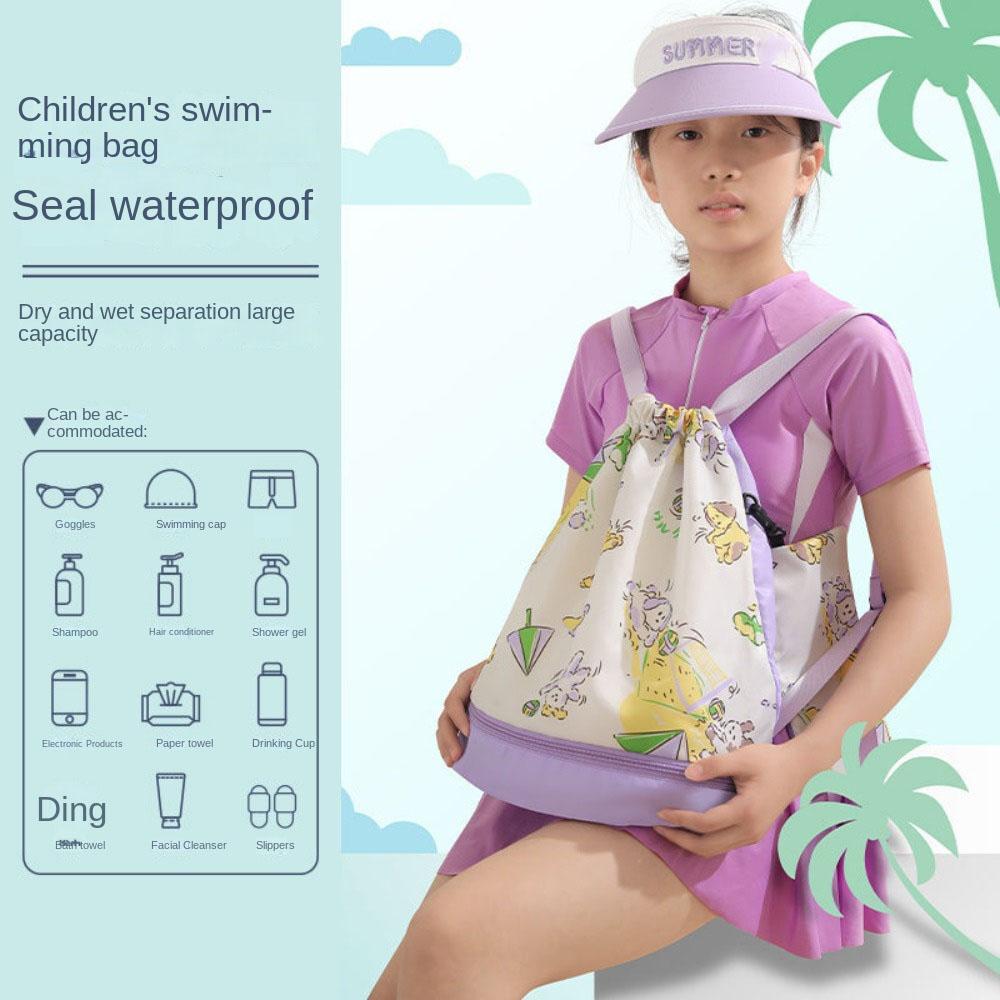 Waterproof Children's Swimming Bag Dry Wet Separation Swimm Storage Bag  Swimming Pool