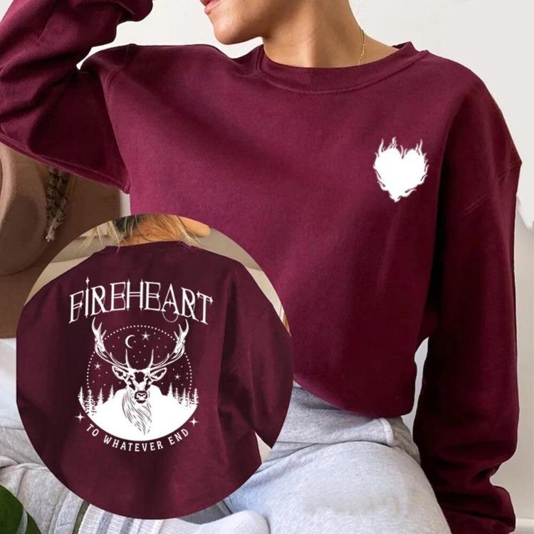 Aelin Galathynius Fireheart Throne of Glass SJM Acotar Women Casual Comfortable Pullover Sweatshirt Hoodie Clothes To Whatever End