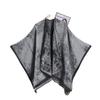 New Oriental Aesthetic Ink Double-sided Thickened Warm Shawl Women's Autumn and Winter Retro Premium Photo Shawl Cape