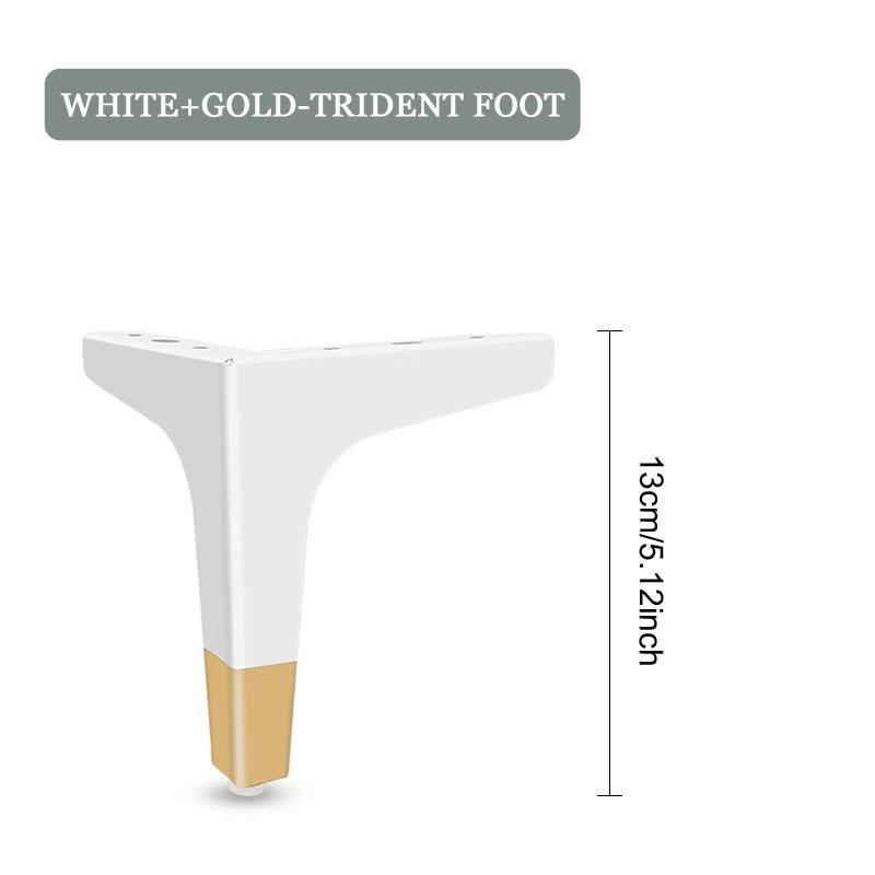 4pcs Furniture Legs with High Load-bearing Capacity, Metal Replacement Legs Suitable Cabinets Beds Easy To Install Furniture Leg