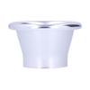 2.6in Cold Air Intake Turbo Horn Velocity Stack Adapter CNC Aluminum Car Modification Part Silver