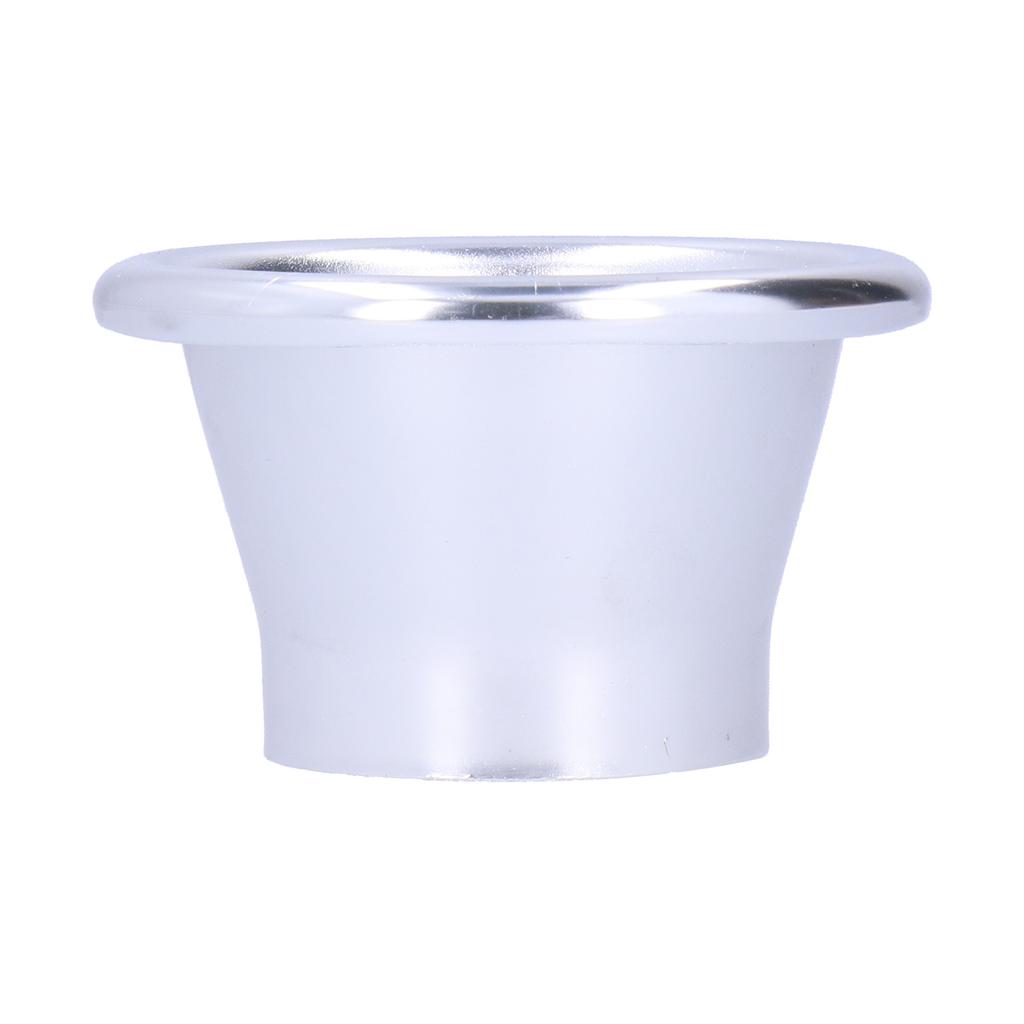 2.6in Cold Air Intake Turbo Horn Velocity Stack Adapter CNC Aluminum Car Modification Part Silver