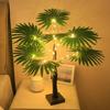 Realistic Glowing Plastic Palms Tree With LED Bulbs Great Decorative Table Lamp For Nighttimes Event
