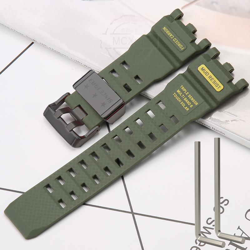 Resin Strap Suitable For Casio GWG-2000 GWG-2040 Men's TPU Sports Waterproof Watch Accessories Wristband Bracelet