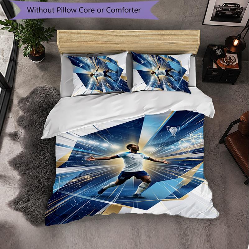 Biancheria da Letto a Tema Jude Bellingham Set 3 Pezzi Copripiumino Biancheria da Letto Decorativa Per Stanza Adolescenti Decorazione Casa