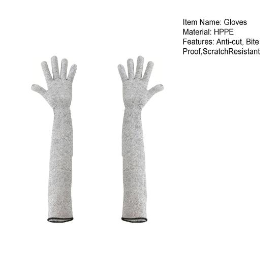 1 Paire de Gants de Manipulation pour Animaux Résistants aux Morsures et aux Griffures Manches de Protection pour Toilettage Utilisation Vétérinaire Manches Protectrices Flexibles pour les Soins aux Animaux Sécurité