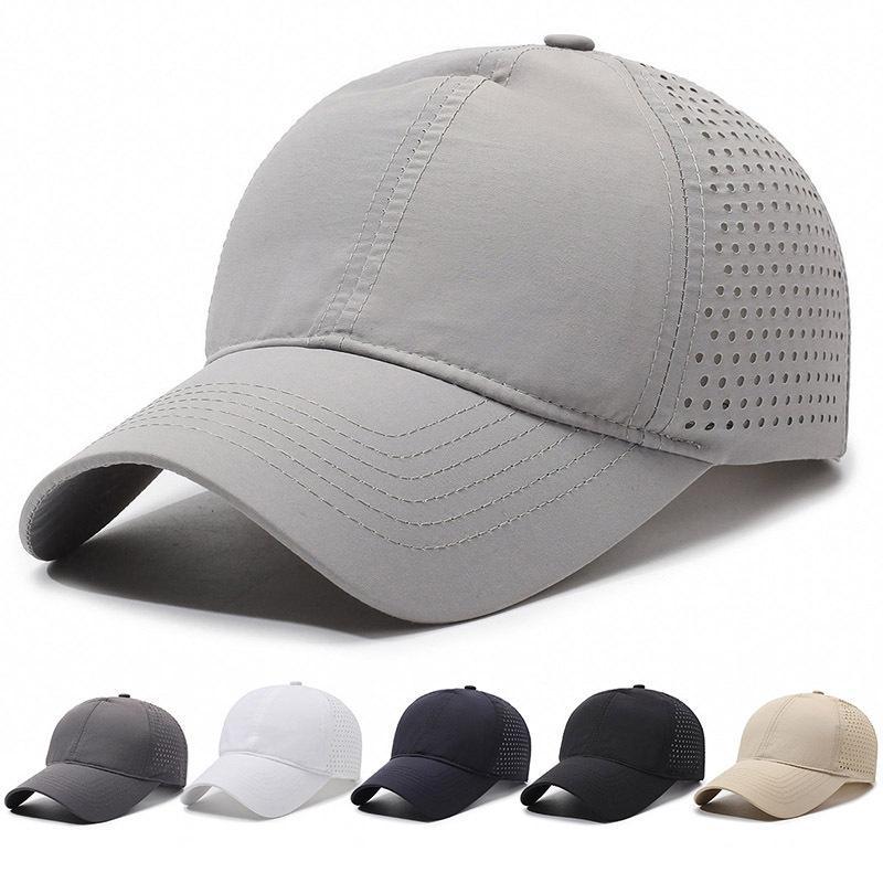 Quick Dry Breathable Baseball Cap With Perforated Mesh Uv Protection Perfect For Running Hiking Outdoor Sports