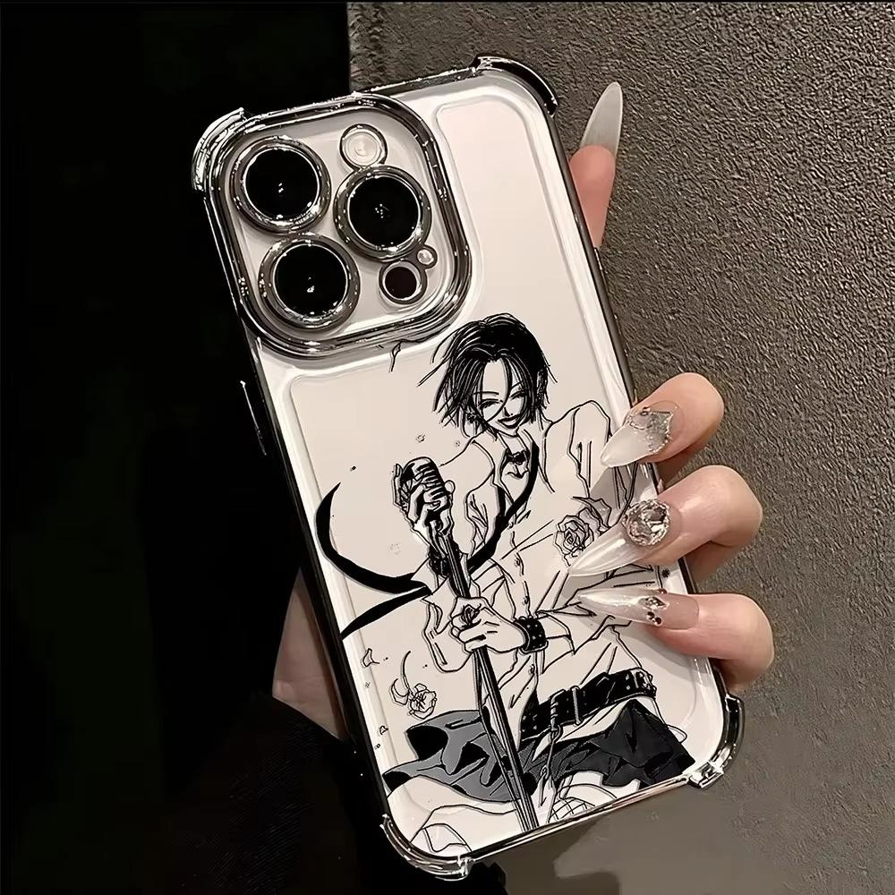 Anime Cool Nana Osaki Line Plating Case For Xiaomi Redmi Note 13 12 12C 11 10 10C 13C 10s 9 9s 9A 9T 9C 8 7 Pro Max 4G 5G Cover
