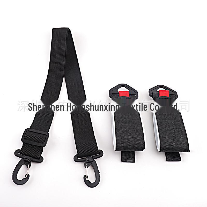 Portable Snowboard Double Bindings with Fixing and Shoulder Straps for Skiing