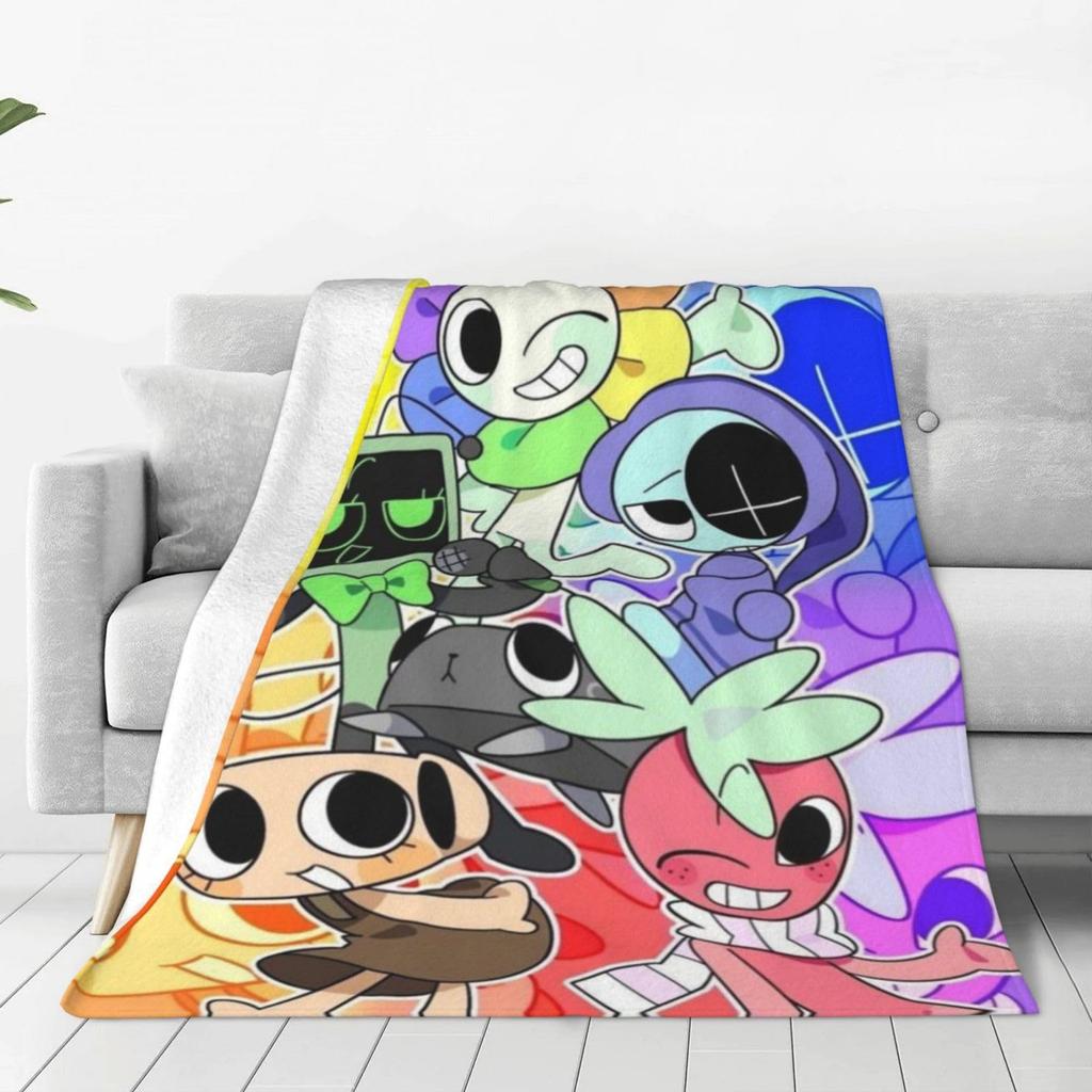 2D Game Rhythm Box Digital Printing Nap Blanket Flannel Printing Warm Sleeping Blanket Blanket