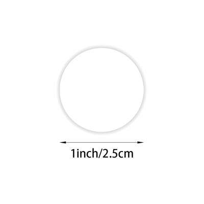 500Pcs/Roll Round Transparent Stickers Sealing Clear Label Decal Decoration For Candy Cookie Biscuit Dessert Bag